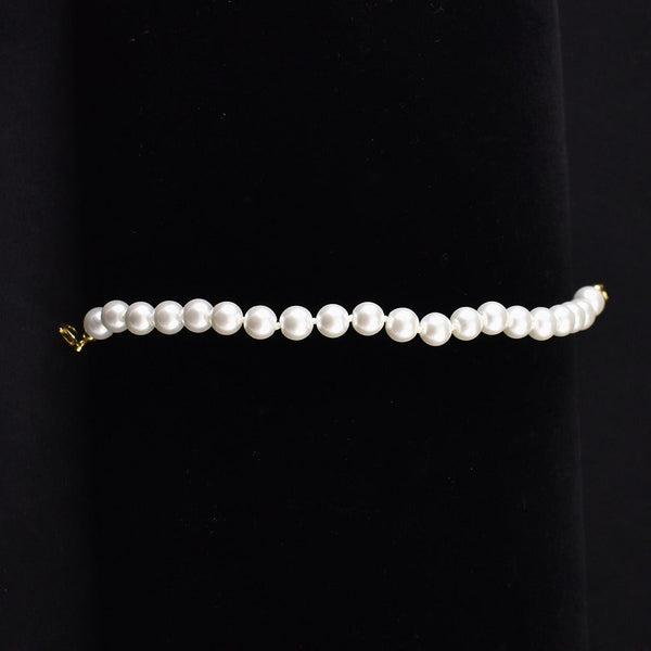 14KGE White Pearl Bracelet Cats Like Us