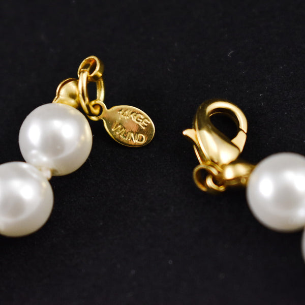 14KGE White Pearl Bracelet Cats Like Us