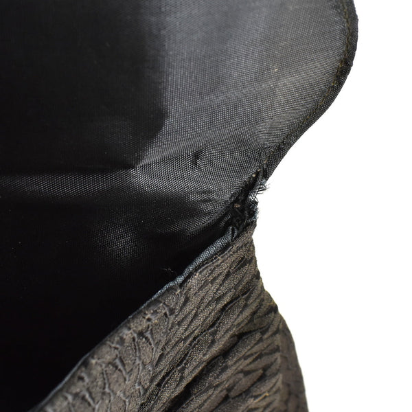 1930s Large Black Fabric Clutch Cats Like Us