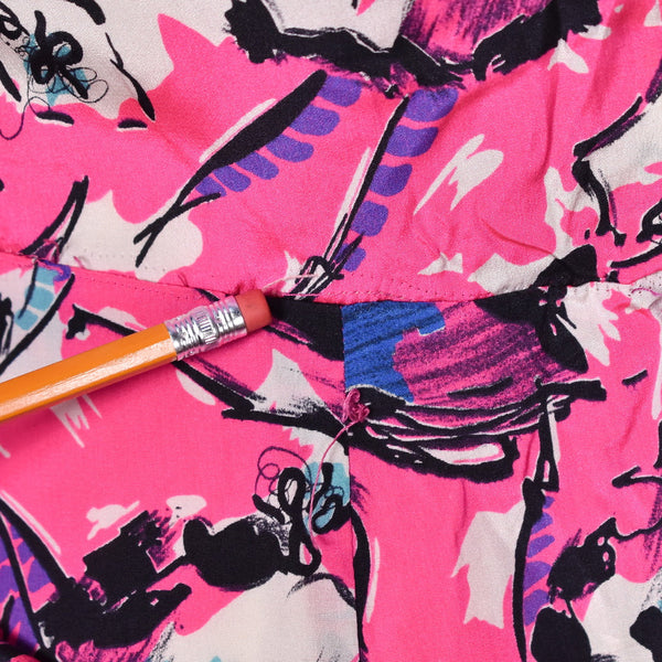 1940s Ballerina Print Vintage Dress Cats Like Us