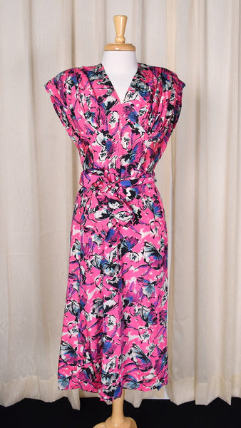 1940s Ballerina Print Vintage Dress Cats Like Us
