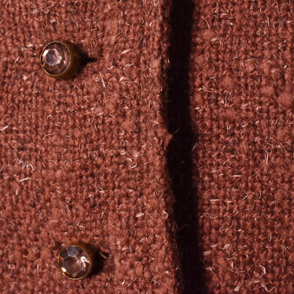 1940s Brown A-line Skirt Suit Cats Like Us