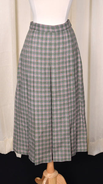 1940s Green Plaid Skirt Suit Cats Like Us