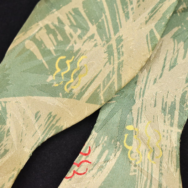 1940s Green & Tan Bow Vintage Tie Cats Like Us