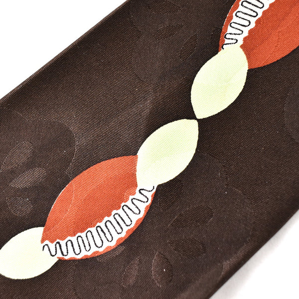 1940s Vintage Abstract Football Tie Cats Like Us