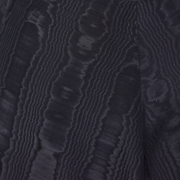 1940s Vintage Black Textured Maxi Skirt Cats Like Us