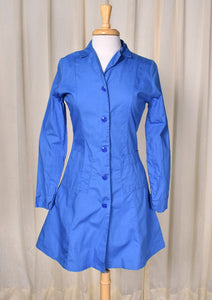 1940s Vintage Blue Medical Nurses Uniform Dress Cats Like Us