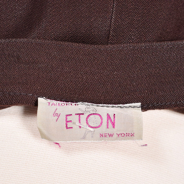 1940s Vintage Brown V Pocket Skirt Cats Like Us