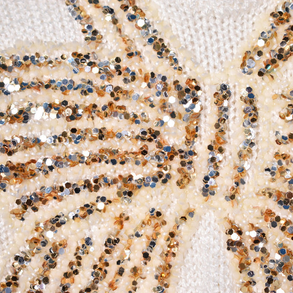 1940s Vintage Style Gold Bow Sweater Cats Like Us