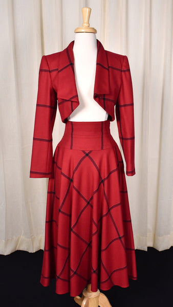 1940s Vintage Style Window Check Suit Cats Like Us