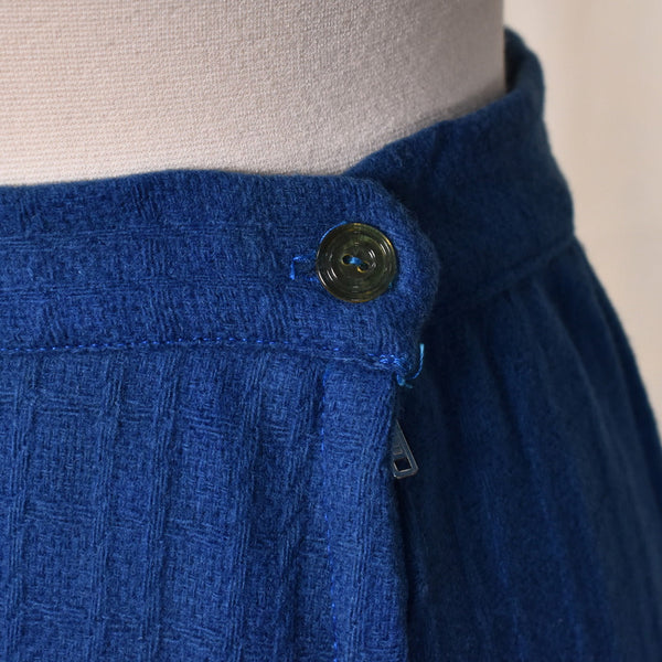 1950s Blue Silver Button Skirt Suit Set Cats Like Us