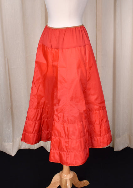 1950s Bright Red Polka Dot Mermaid Crinoline Cats Like Us