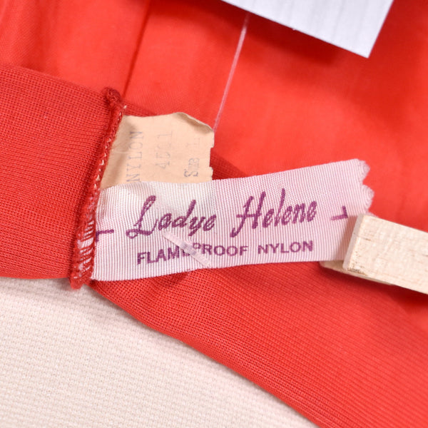 1950s Bright Red Polka Dot Mermaid Crinoline Cats Like Us