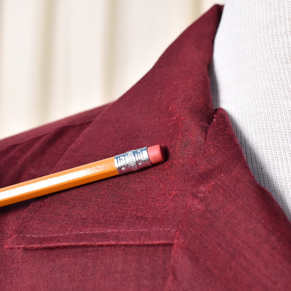 1950s Burgundy LS Shirt Cats Like Us