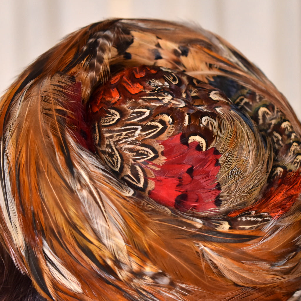 1950s Feather Pillbox Hat – Cats Like Us display picture 3
