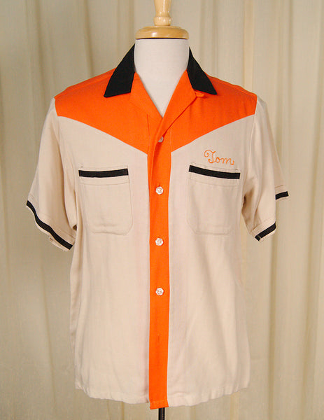 1950s Funeral Bowling Shirt Cats Like Us