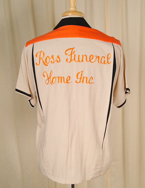 1950s Funeral Bowling Shirt Cats Like Us