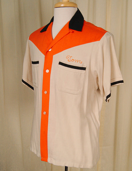 1950s Funeral Bowling Shirt Cats Like Us