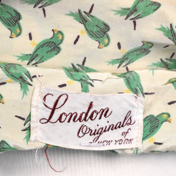 1950s Green Parrot Dress Cats Like Us