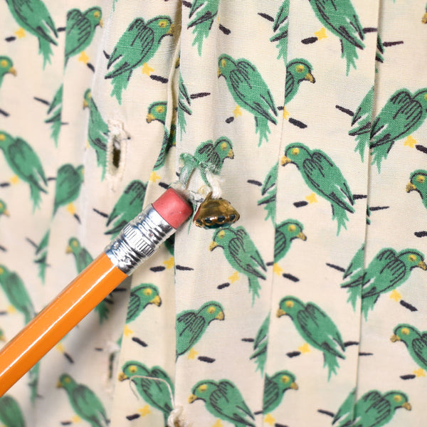 1950s Green Parrot Dress Cats Like Us