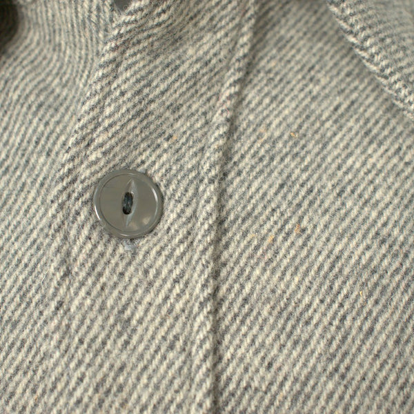 1950s Heather Gray Wool Shirt Cats Like Us