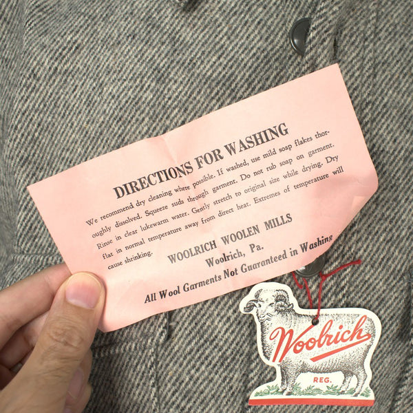 1950s Heather Gray Wool Shirt Cats Like Us