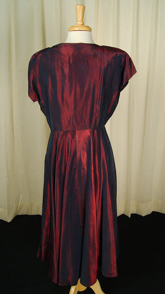 1950s Iridescent Dress w Jacket Cats Like Us