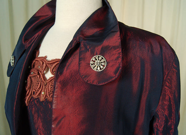 1950s Iridescent Dress w Jacket Cats Like Us