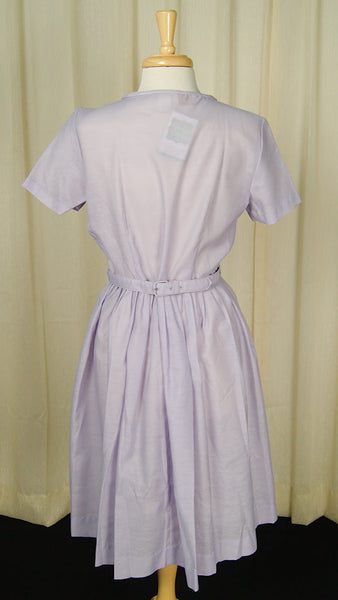 1950s Lavender Bow Dress Cats Like Us