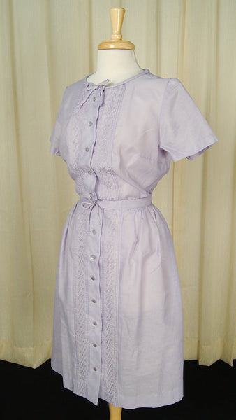 1950s Lavender Bow Dress Cats Like Us