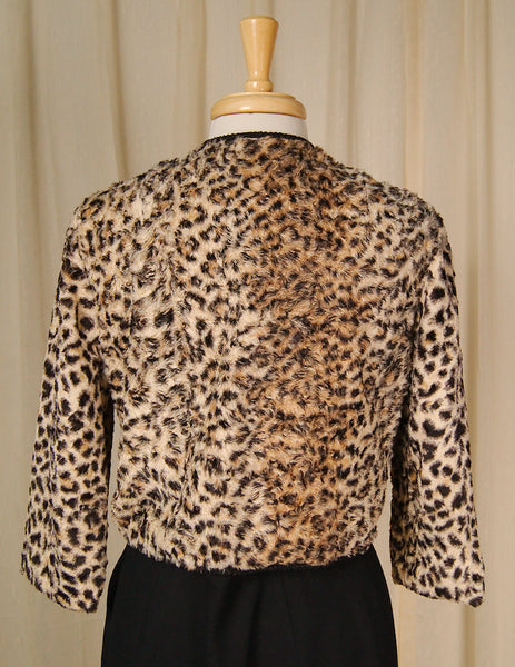 1950s Leopard Print Crop Jacket Cats Like Us