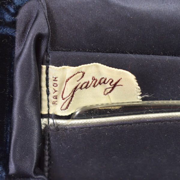 1950s Midnight Velvet Handbag Cats Like Us