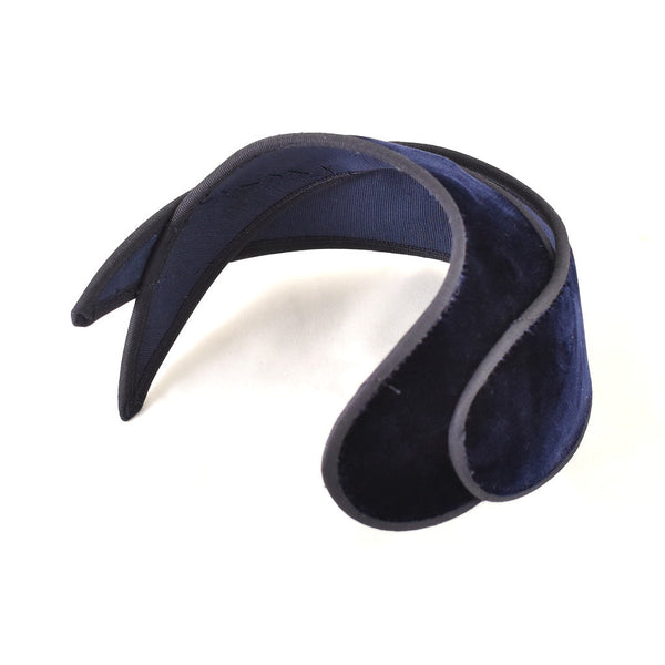 1950s Navy Velvet Vintage Crescent Hat Cats Like Us