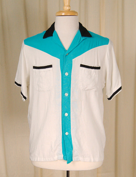 1950s Optical Bowling Shirt Cats Like Us