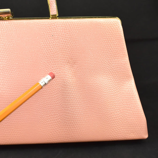1950s Pink Snakeskin Handbag Cats Like Us