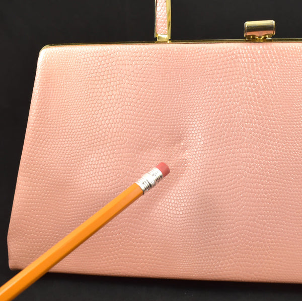 1950s Pink Snakeskin Handbag Cats Like Us