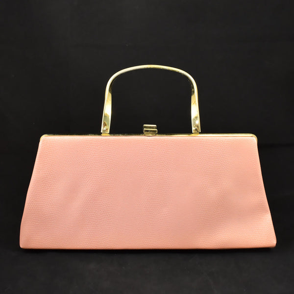 1950s Pink Snakeskin Handbag Cats Like Us