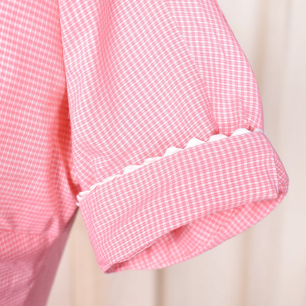 1950s Pink Vintage Peplum Skirt Set Cats Like Us