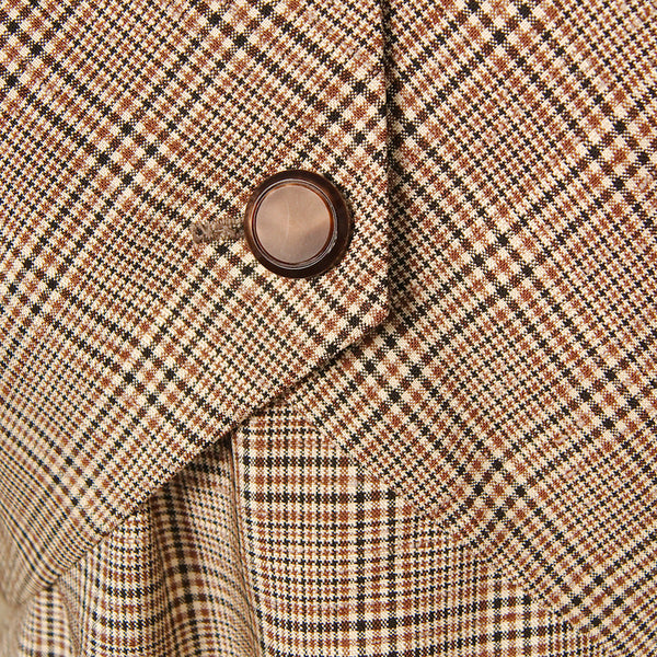 1950s Plaid Dress w Jacket Cats Like Us