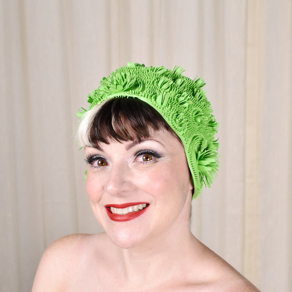1950s Playtex Vintage Lily Pad Swim Cap Cats Like Us