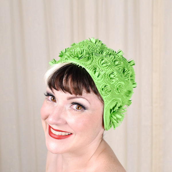 1950s Playtex Vintage Lily Pad Swim Cap Cats Like Us