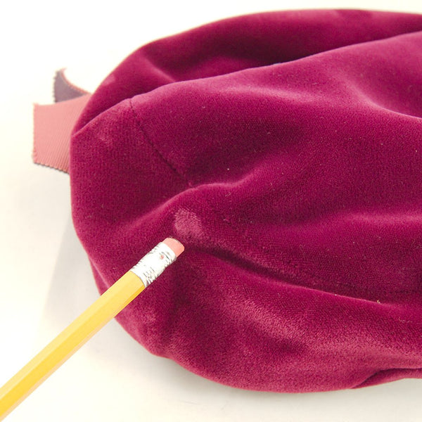 1950s Plum Velvet Beret Hat Cats Like Us