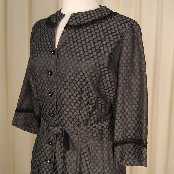 1950s Polka Dot Shirt Dress Cats Like Us