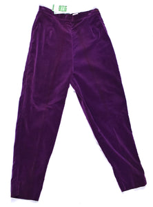 1950s Purple Velvet Ankle Pants Cats Like Us