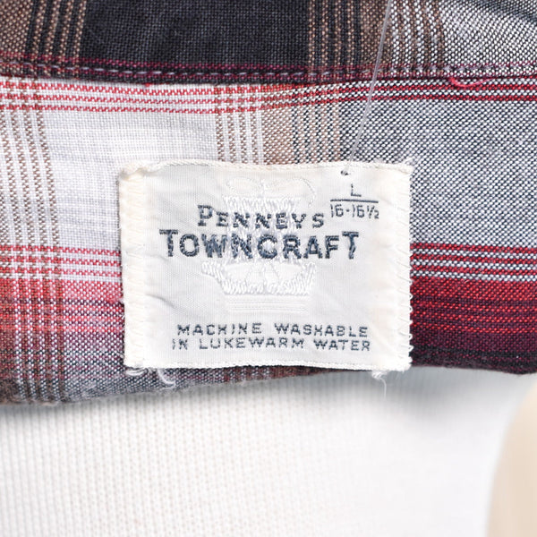 1950s Red & Blk Plaid LS Shirt Cats Like Us