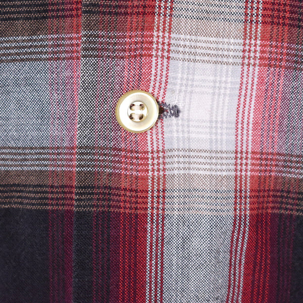 1950s Red & Blk Plaid LS Shirt Cats Like Us