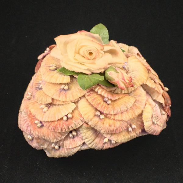 1950s Rose Flower Cap Hat Cats Like Us