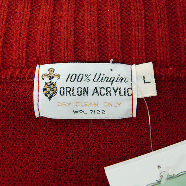 1950s Rust Ultra Suede Cardigan Cats Like Us