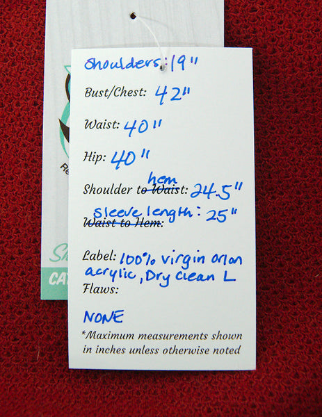 1950s Rust Ultra Suede Cardigan Cats Like Us