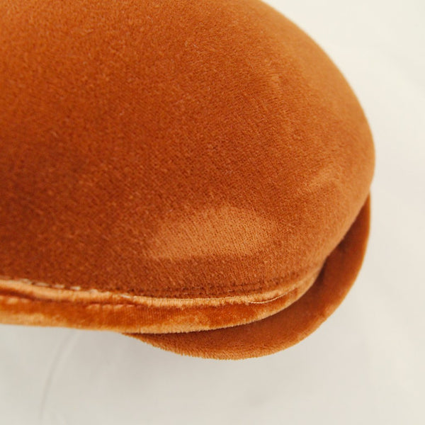 1950s Rust Velvet Hat Cats Like Us